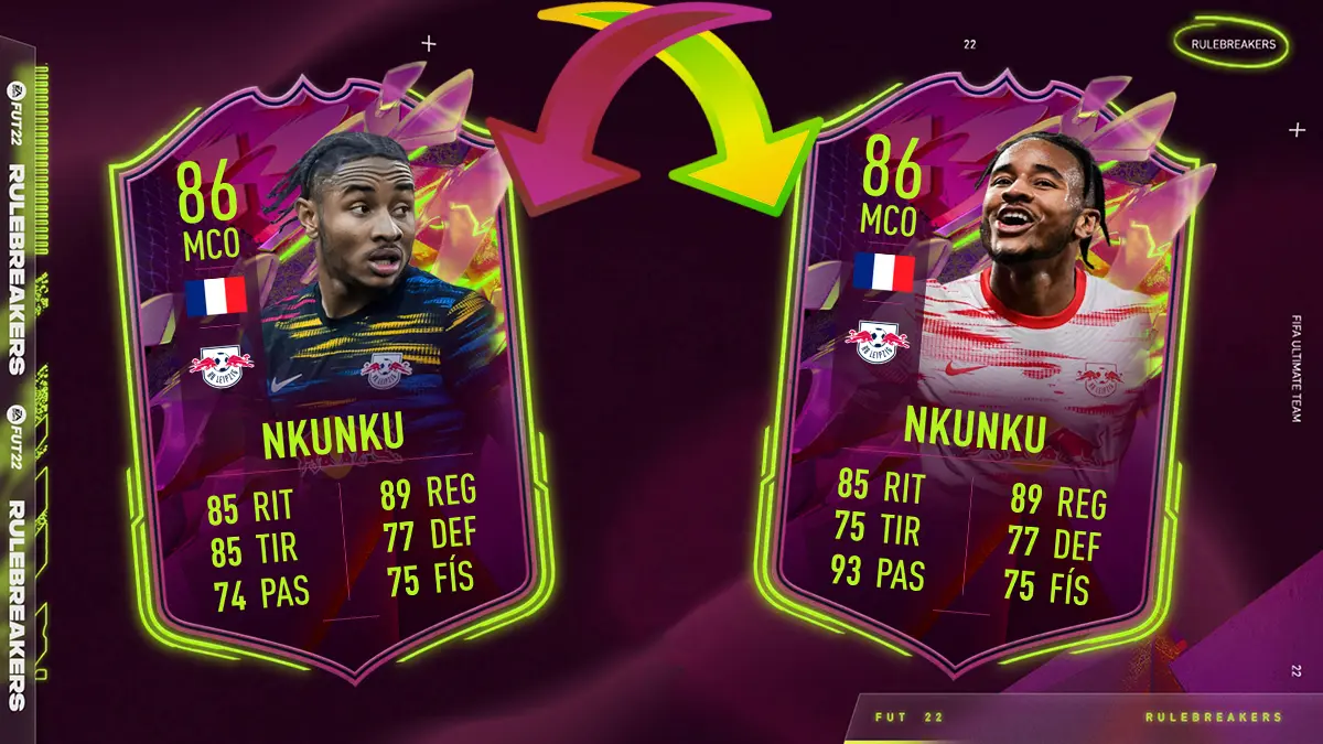 FIFA 22 Ultimate Team SBC Nkunku Rulebreakers