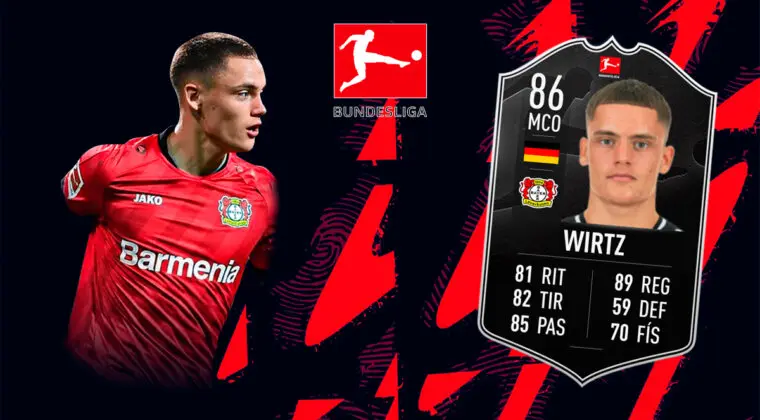 Imagen de FIFA 22: ¿Merece la pena Florian Wirtz POTM de la Bundesliga? + Solución del SBC