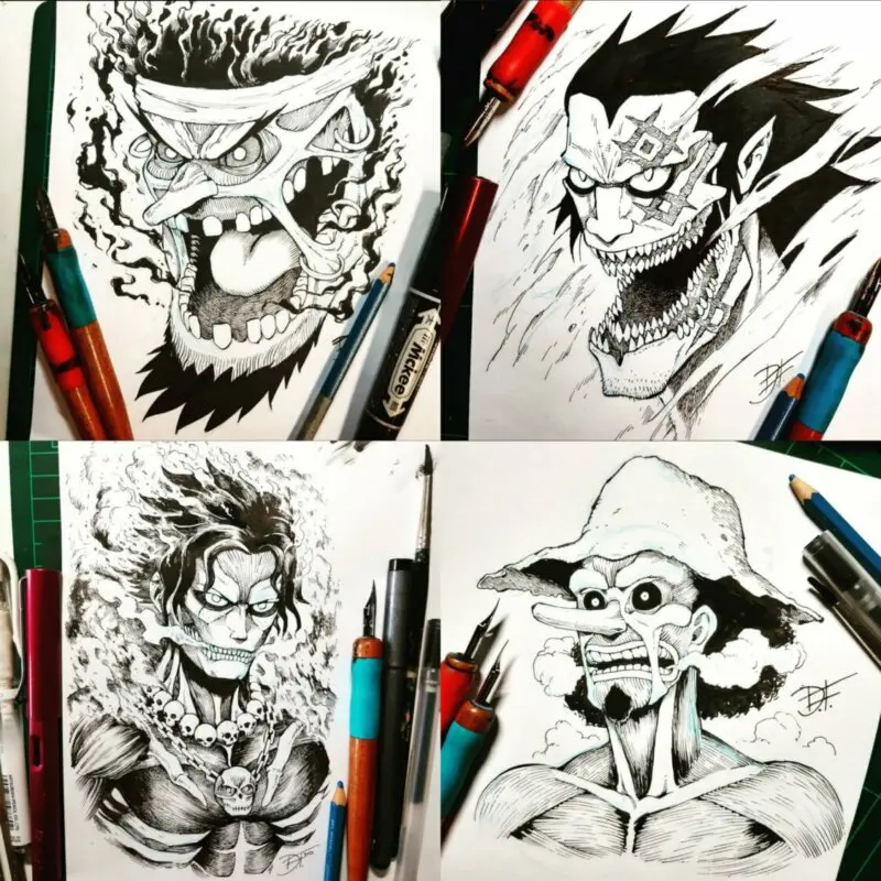 shingeki x one piece 4