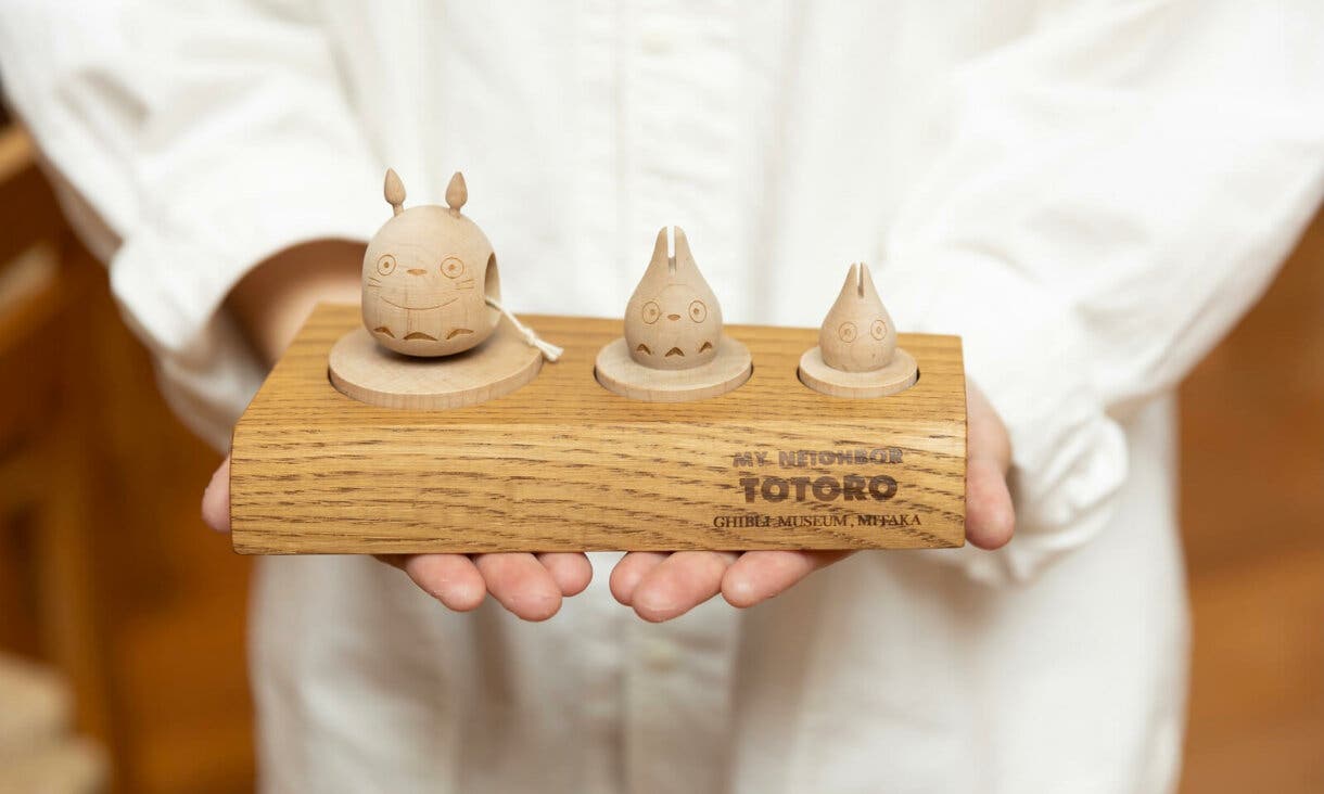 Studio Ghibli Totoro juguete madera