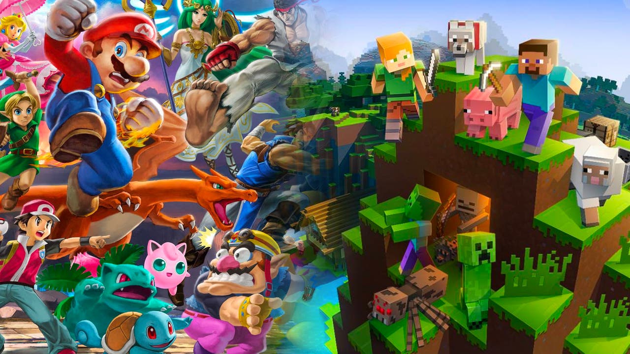 super smash bros ultimate minecraft