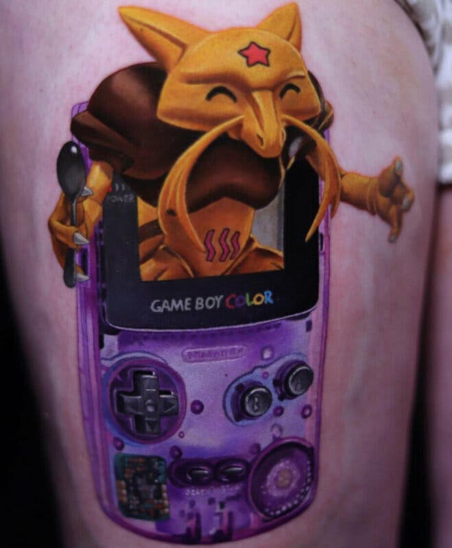 tatuaje Pokemon Kadabra