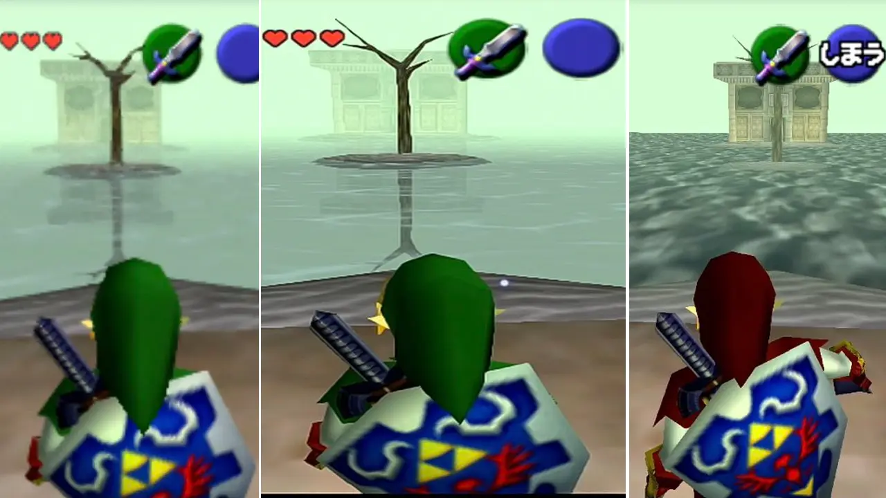 zelda ocarina of time comparativa