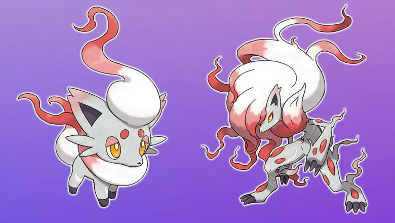 Zorua y Zoroark de Hisui Pokemon