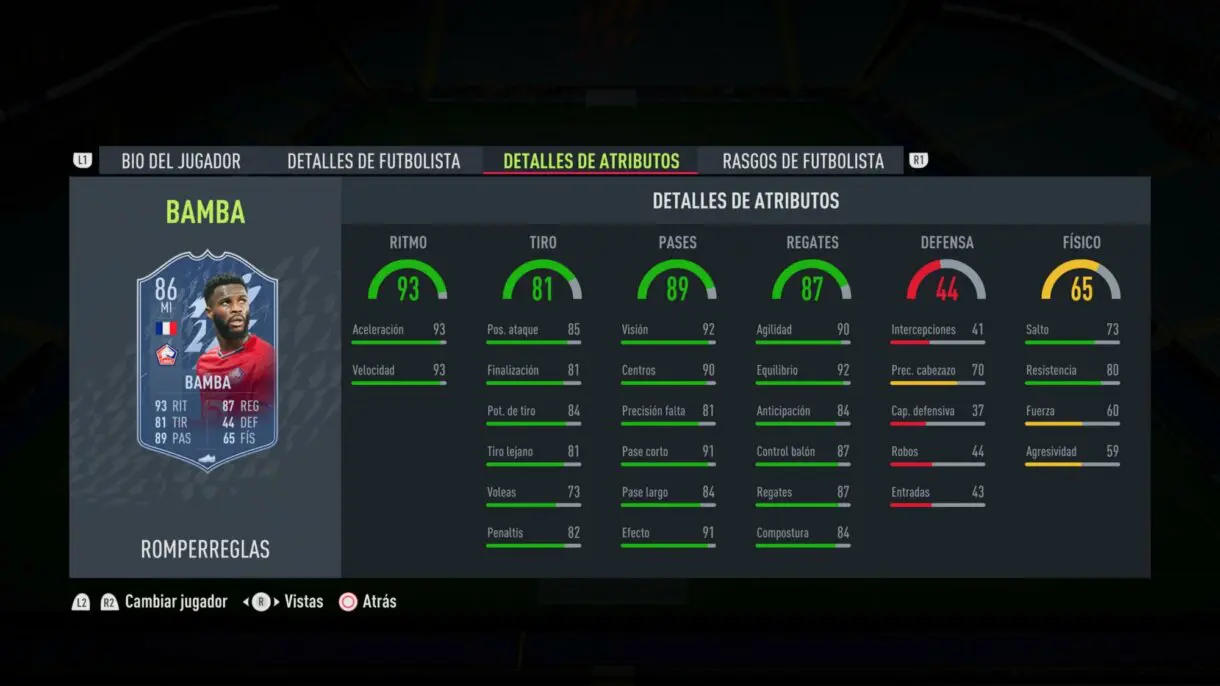 FIFA 22: ¡Oficial! Este es el segundo equipo Rulebreakers. Aquí puedes ver sus stats Ultimate Team stats in game Bamba