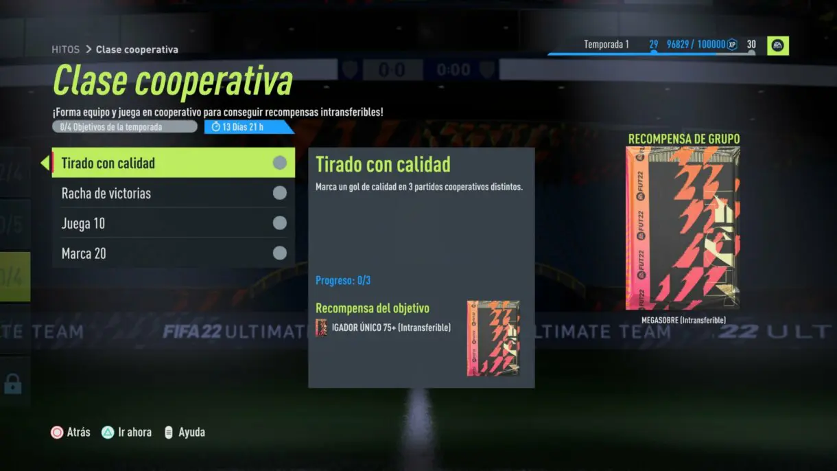 FIFA 22: ha aparecido un nuevo Megasobre gratuito y es posible que no te hayas dado cuenta Ultimate Team Clase Cooperativa 2