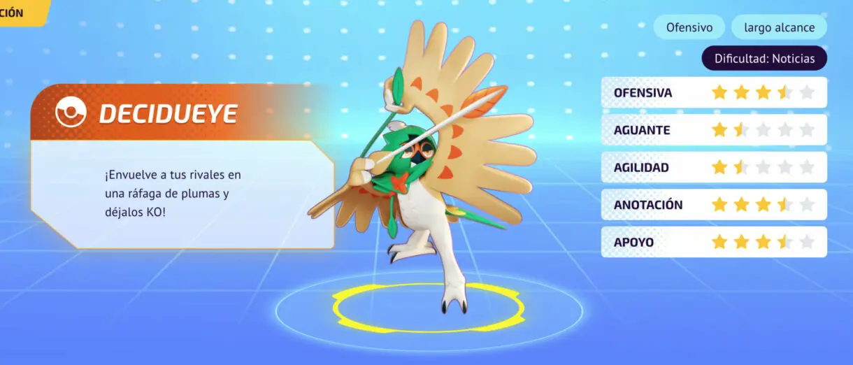 Decidueye Pokemon UNITE