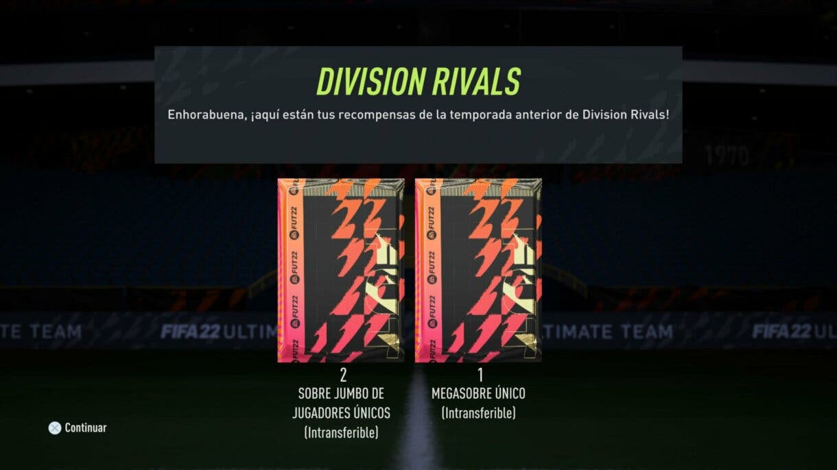 FIFA 22: ya están disponibles las recompensas de Hitos de Temporada de Division Rivals Ultimate Team
