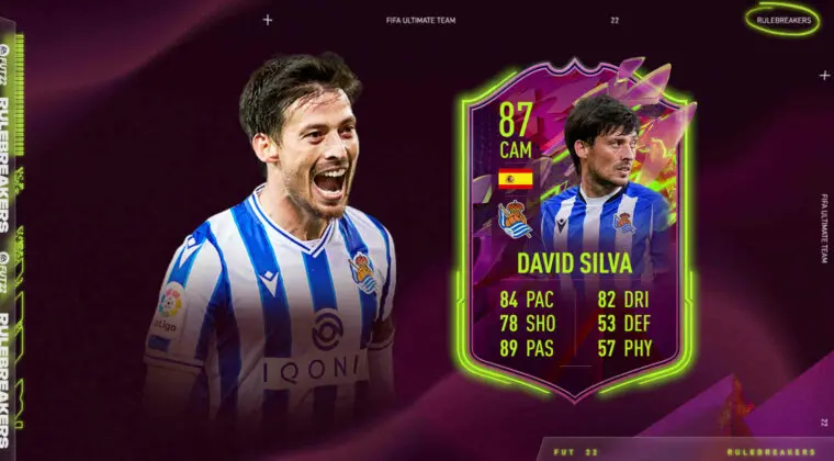 Imagen de FIFA 22: review de David Silva Rulebreakers. ¿Un mediapunta barato y de nivel?