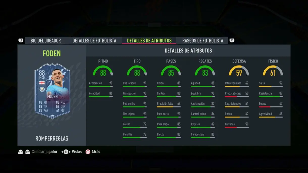 FIFA 22: ¡Oficial! Este es el segundo equipo Rulebreakers. Aquí puedes ver sus stats Ultimate Team stats in game Foden