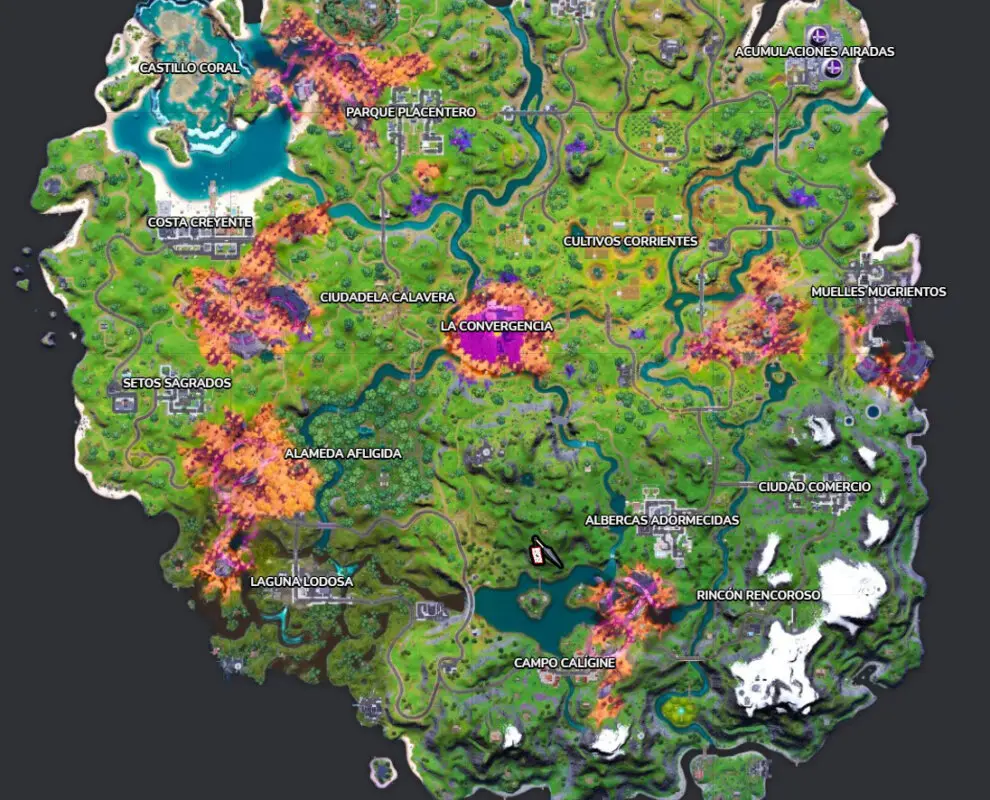 fortnite mapa kunai
