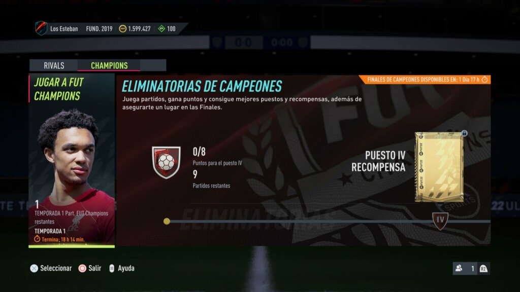 fut champions segunda temporada 1