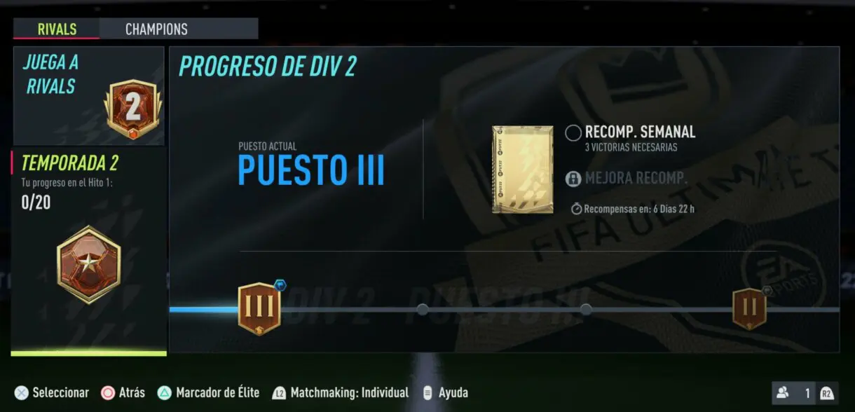 FIFA 22 Division Rivals: lista completa de premios en los Hitos de la Segunda Temporada Ultimate Team