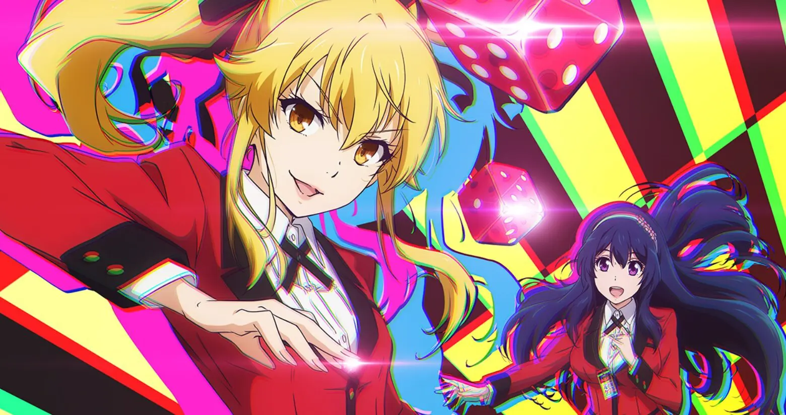 kakegurui twin anime anuncio