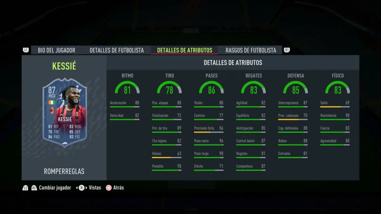 FIFA 22: ¡Oficial! Este es el segundo equipo Rulebreakers. Aquí puedes ver sus stats Ultimate Team stats in game Kessié