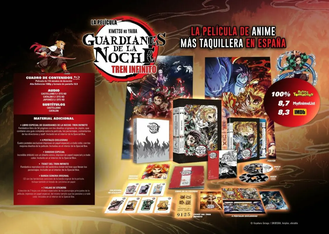Kimetsu no Yaiba el Tren Infinito Edicion Coleccionista A4