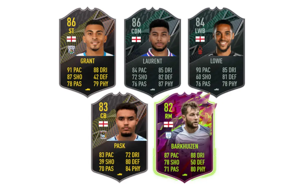 FIFA 22: análisis de los Fundamentos de la EFL Championship (Laurent, Davies, Lowe e Ivan Cavaleiro) links verdes Davies