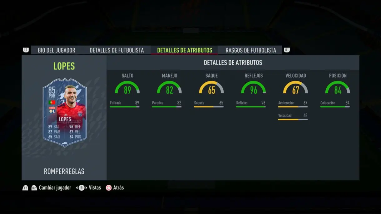 FIFA 22: ¡Oficial! Este es el segundo equipo Rulebreakers. Aquí puedes ver sus stats Ultimate Team stats in game Lopes