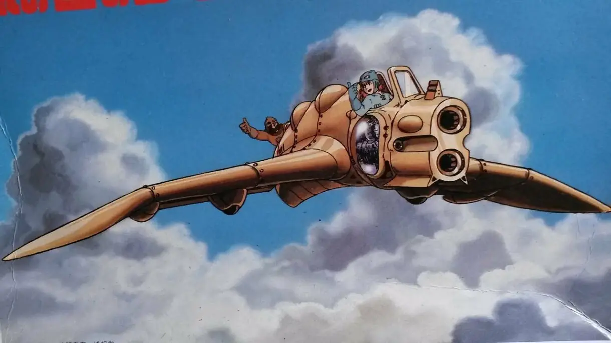 Nausicaa del Valle del Viento Studio Ghibli gunship