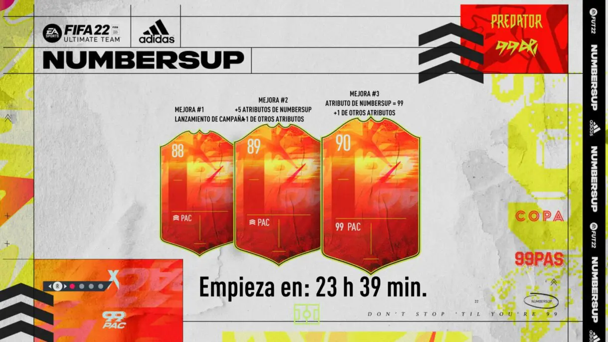 FIFA 22: te explicamos cómo funcionan y cuándo mejoran las cartas Numbers Up Ultimate Team