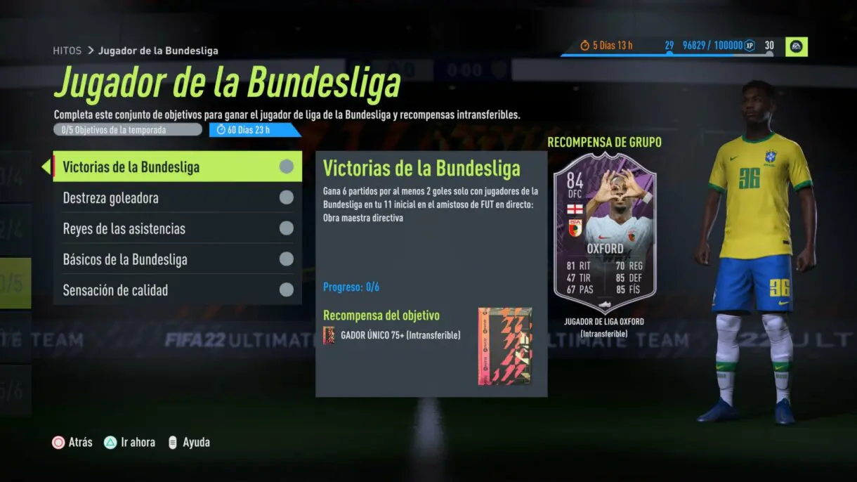 FIFA 22: Oxford Jugador de Liga es la nueva carta gratuita. Estos son sus atributos y así puedes conseguirlo Ultimate Team objetivos