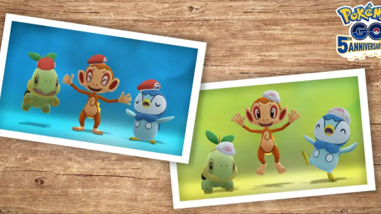 Pokemon GO Turtwig Chimchar Piplup gorros Leon y Maya