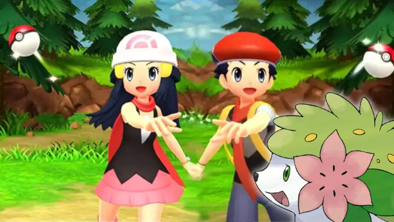 pokemon diamante brillante y perla reluciente shaymin