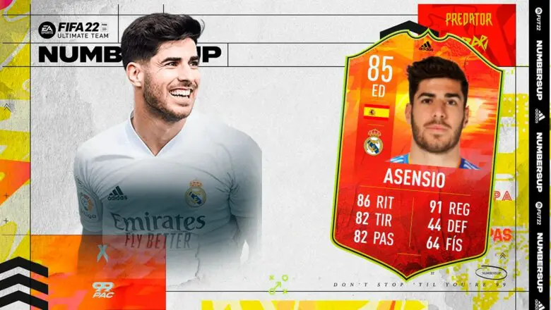 FIFA 22 Ultimate Team SBC Asensio Numbersup