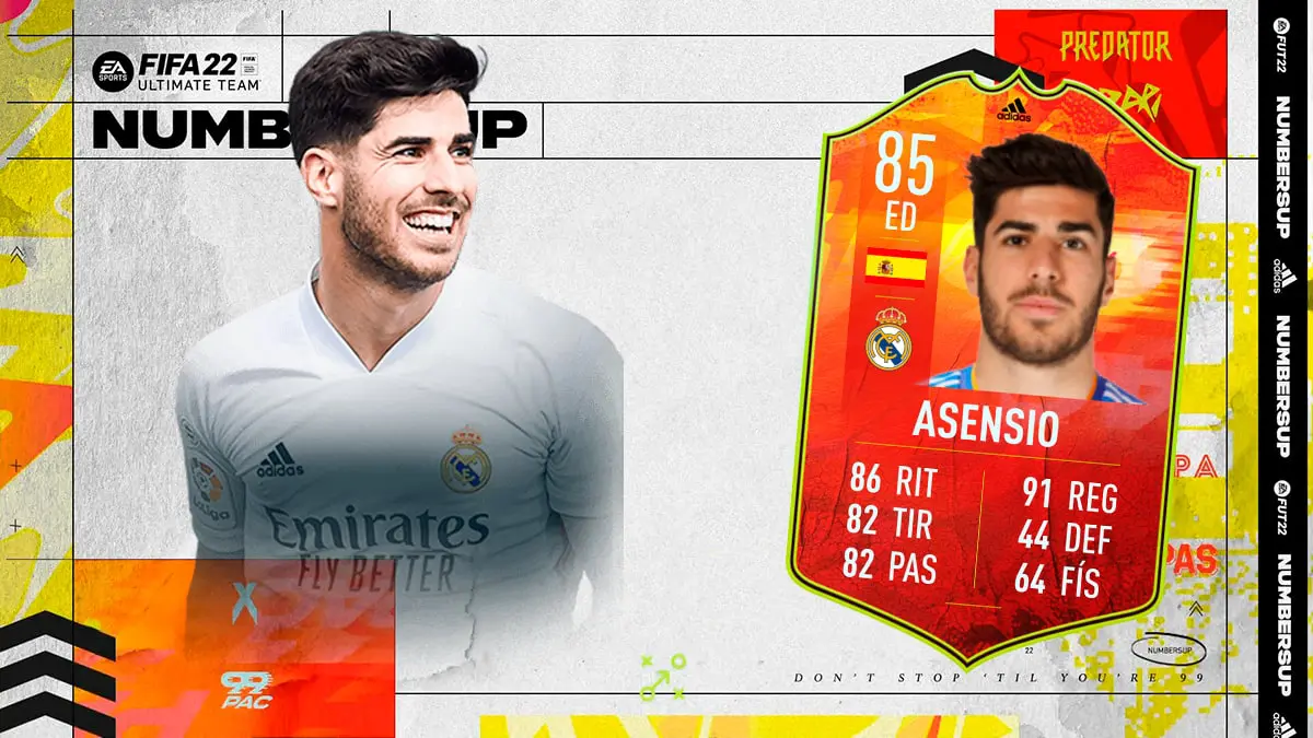 FIFA 22 Ultimate Team SBC Asensio Numbersup