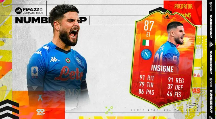 Imagen de FIFA 22: ¿Merece la pena Lorenzo Insigne Numbers Up? + Solución del SBC
