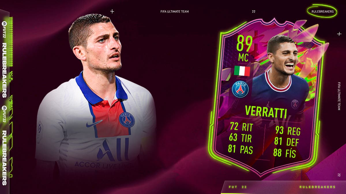 FIFA 22 Ultimate Team SBC Verratti Rulebreakers