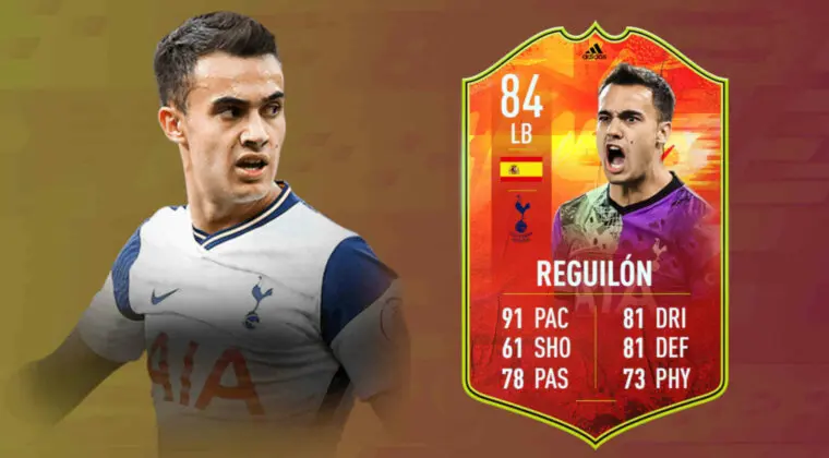Imagen de FIFA 22: review de Sergio Reguilón Numbers Up. ¿Mejor que Cornet Rulebreakers? ¿Lateral top?
