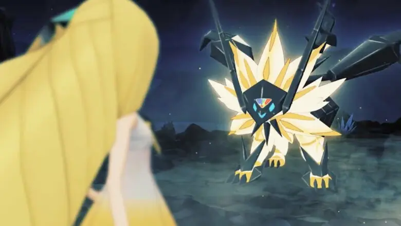 Samina y Necrozma Pokemon Masters EX