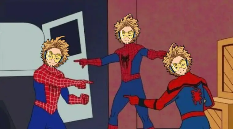 Imagen de Boku no Hero Academia: Así es el cosplay grupal que emula el meme de Spider-Man