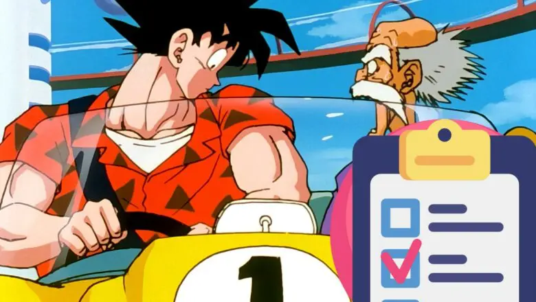 test dragon ball goku conducir