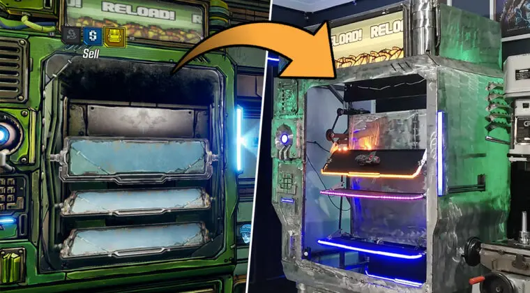 Imagen de Fan de Borderlands 3 replica una máquina expendedora, y el resultado es tan increíble que la vas a querer
