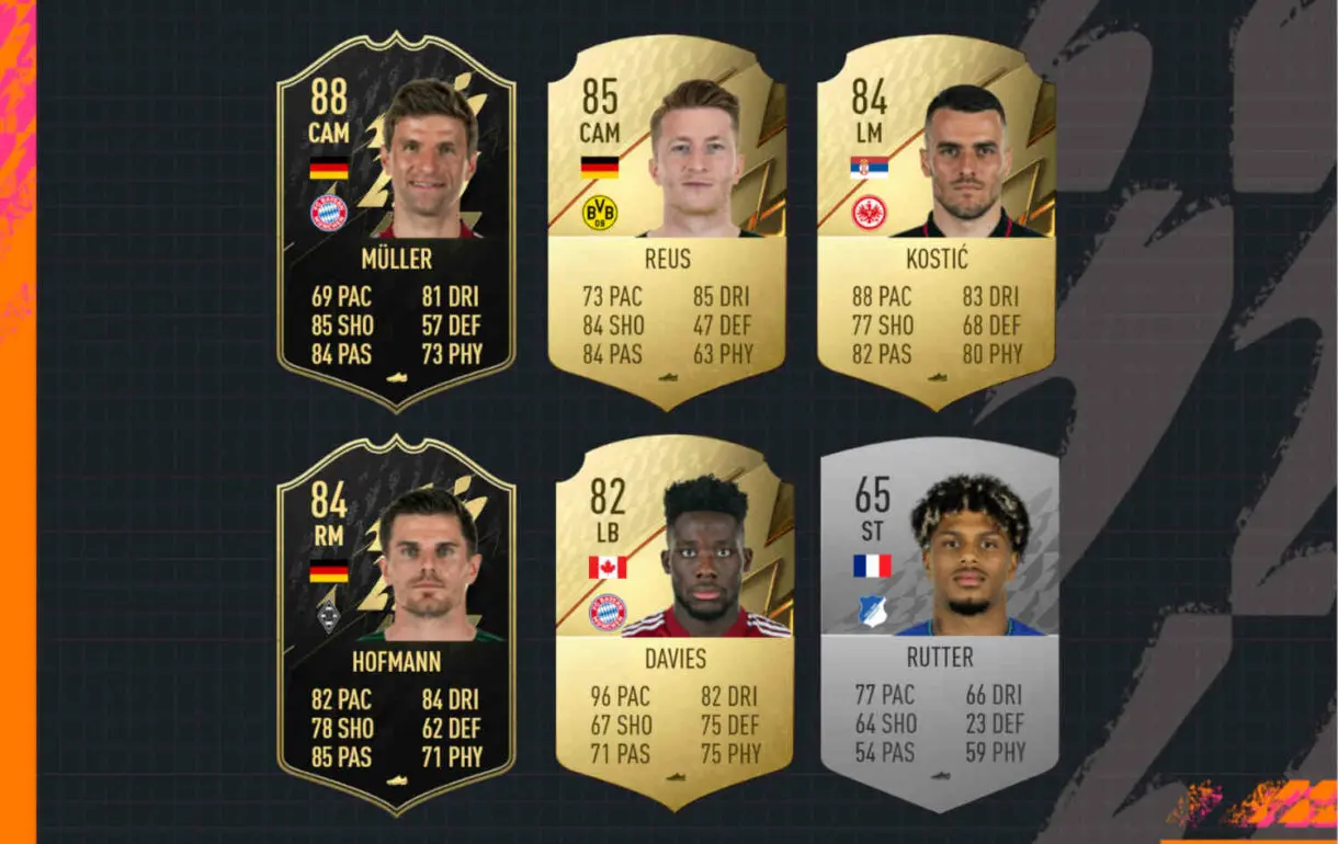 FIFA 22: estos son los candidatos al POTM de la Bundesliga en noviembre Ultimate Team