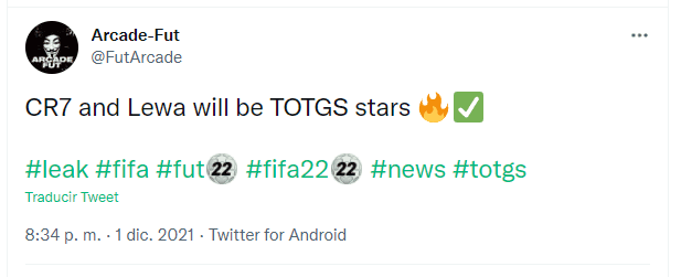FIFA 22: filtradas dos de las estrellas del nuevo evento (TOTGS) Ultimate Team Cristiano Ronaldo y Robert Lewandowski