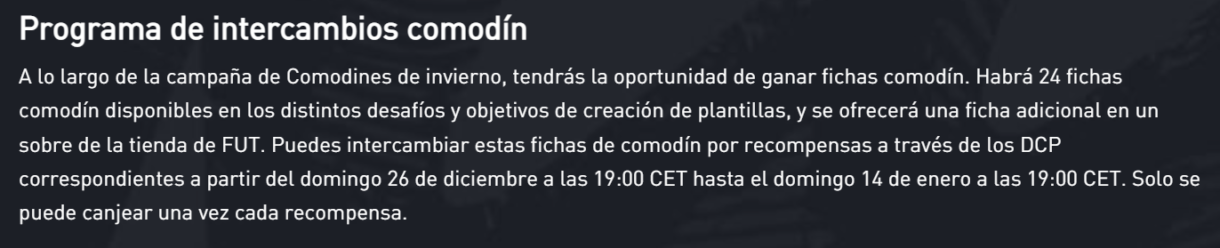 FIFA 22: te explicamos cómo conseguir un sobre muy interesante y/o cartas gratuitas con los tokens comodín de Winter Wildcards Ultimate Team explicación EA Sports.