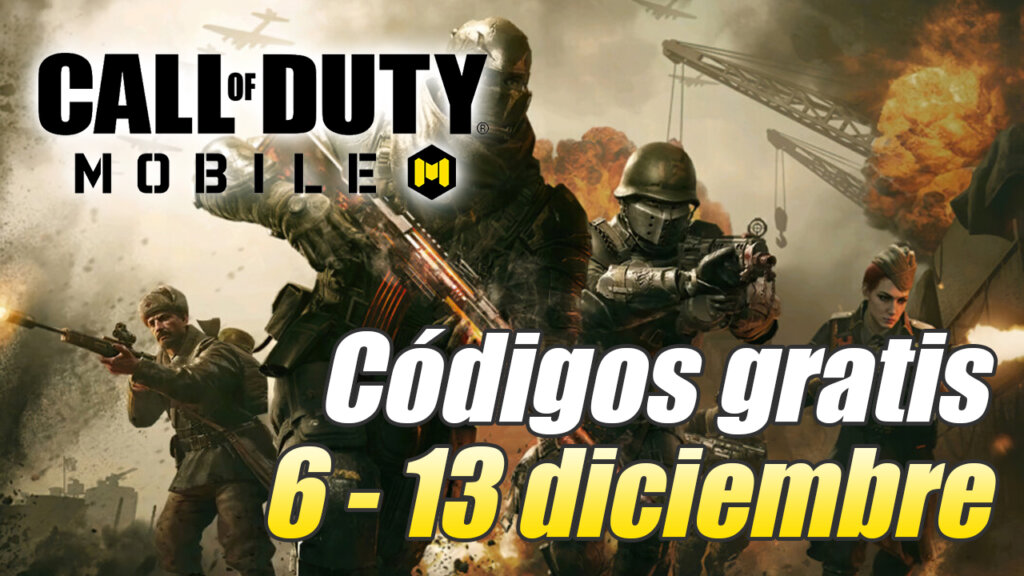 call of duty mobile codigos diciembre