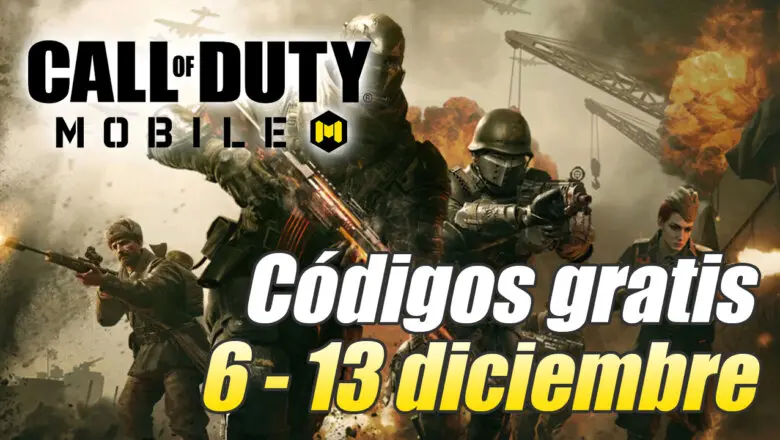 call of duty mobile codigos diciembre