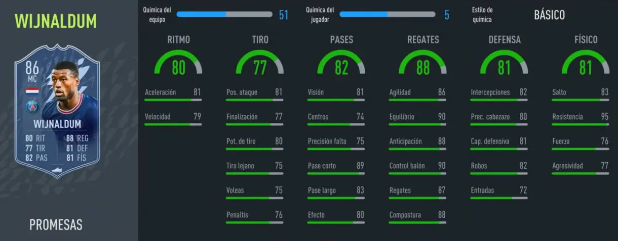 FIFA 22: aquí tienes las stats de todos los OTW que acaban de recibir su upgrade extra Ultimate Team stats in game Wijnaldum