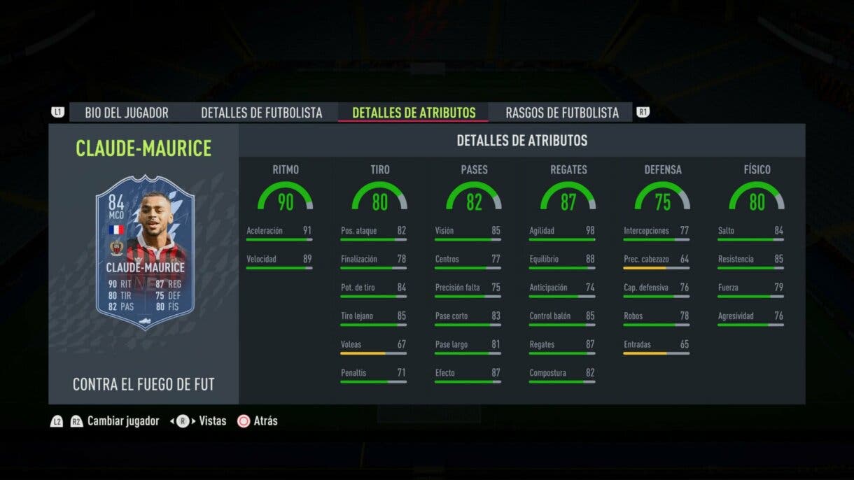 FIFA 22: ¡Oficial! Este es el equipo FUT Versus Fuego e incluye algunas mejoras de filigranas Ultimate Team stats in game Maurice