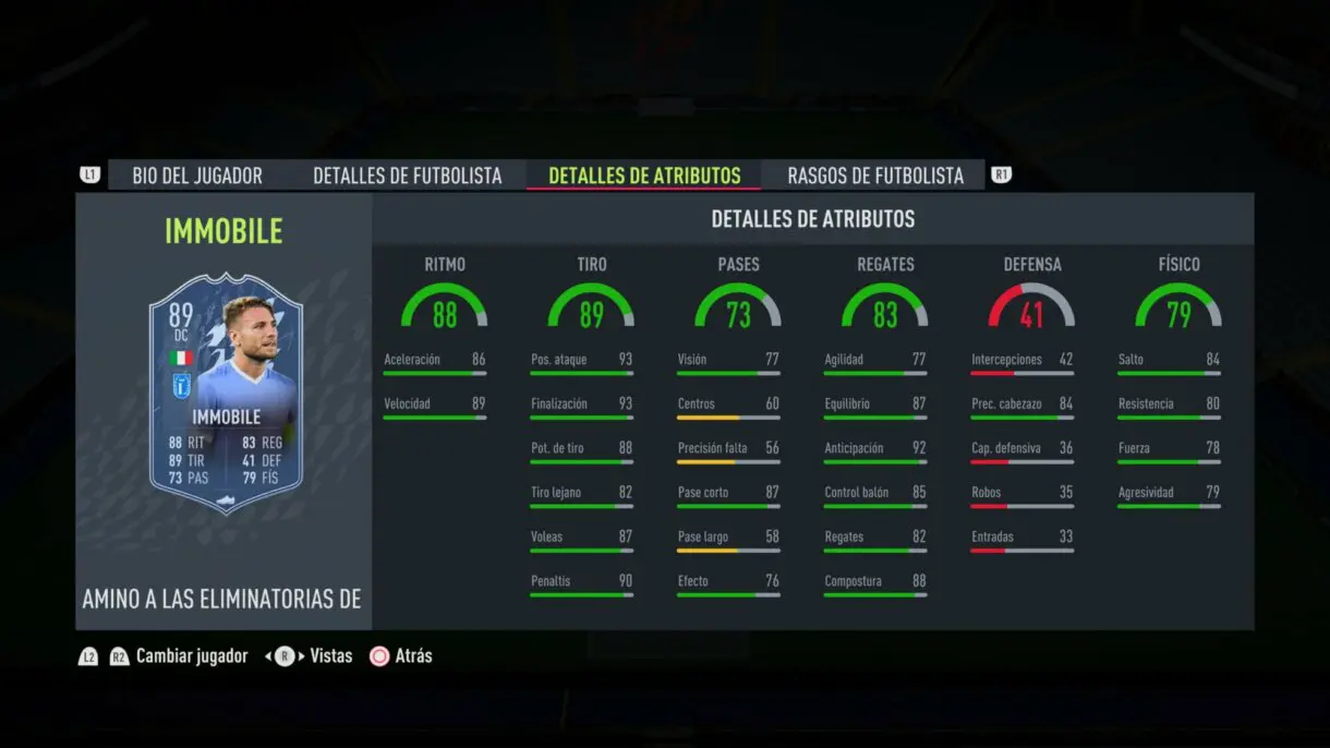FIFA 22: ya disponibles todos los upgrades de RTTK. Aquí puedes ver las stats de cada uno (Road to the Knockouts) Ultimate Team stats in game Immobile