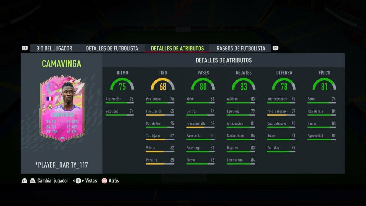 FIFA 22: ya disponible el sobre Next Generation. Estos son los jugadores gratuitos que pueden aparecer Ultimate Team stats in game Eduardo Camavinga