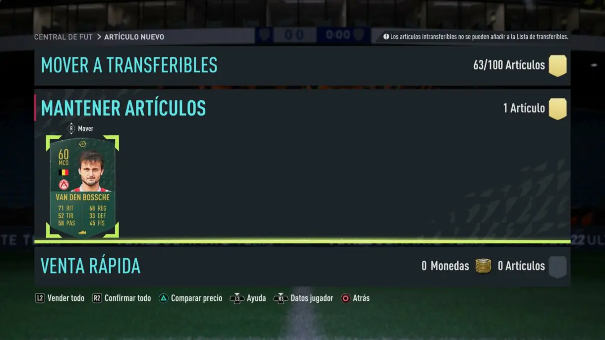 FIFA 22: te explicamos cómo conseguir un sobre muy interesante y/o cartas gratuitas con los tokens comodín de Winter Wildcards Ultimate Team primera ficha