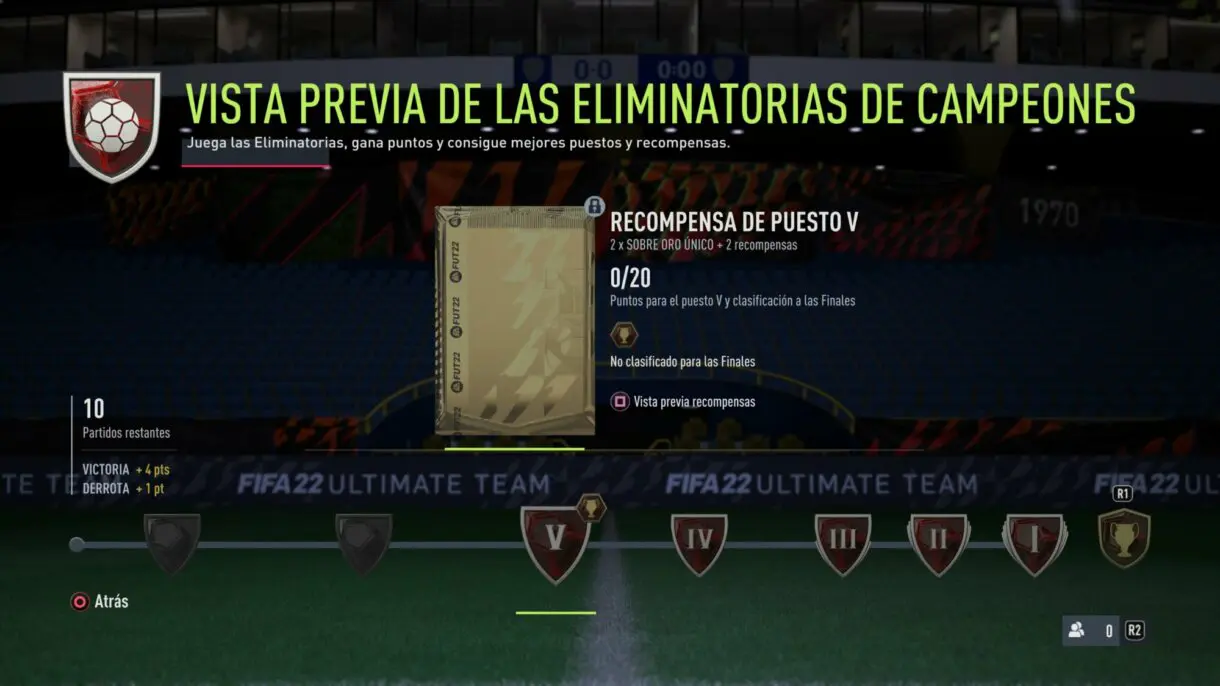 FIFA 22: estos son los nuevos rangos y recompensas del Clasificatorio de FUT Champions Ultimate Team