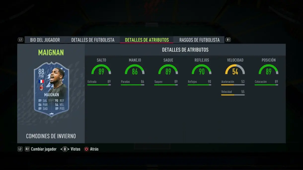 FIFA 22: estas son las nuevas cartas Winter Wildcards de Ultimate Team. Aquí puedes sus stats Maignan