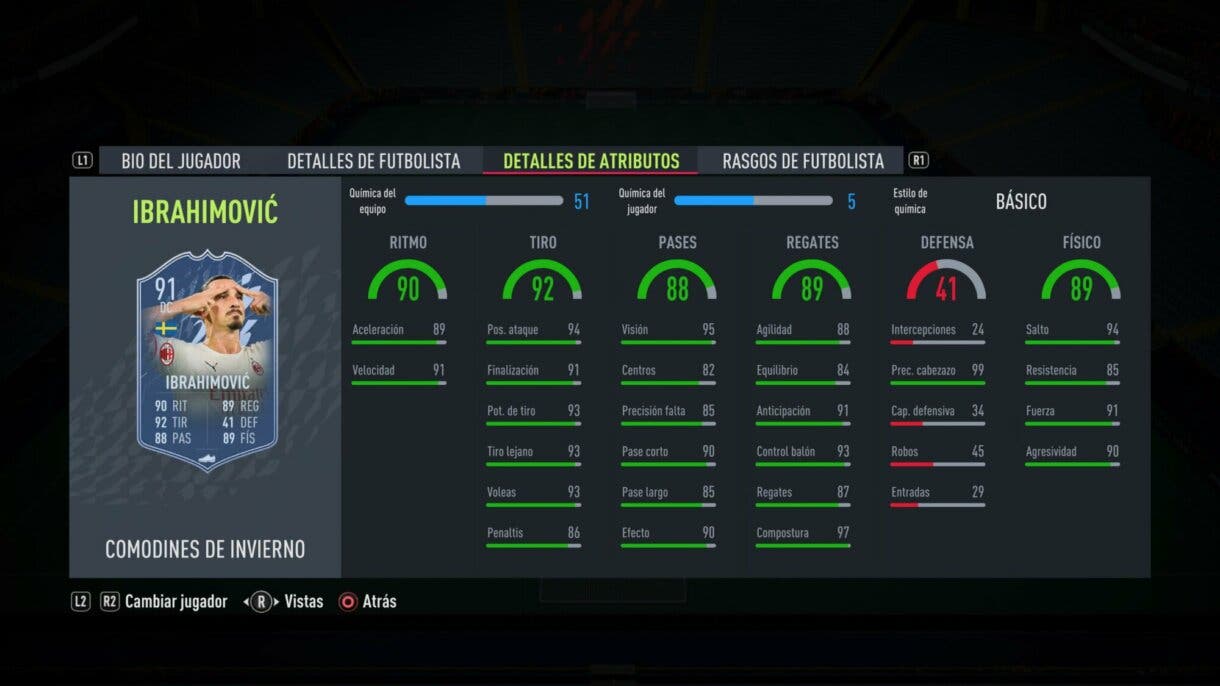 FIFA 22: estas son las nuevas cartas Winter Wildcards de Ultimate Team. Aquí puedes sus stats Ibrahimovic