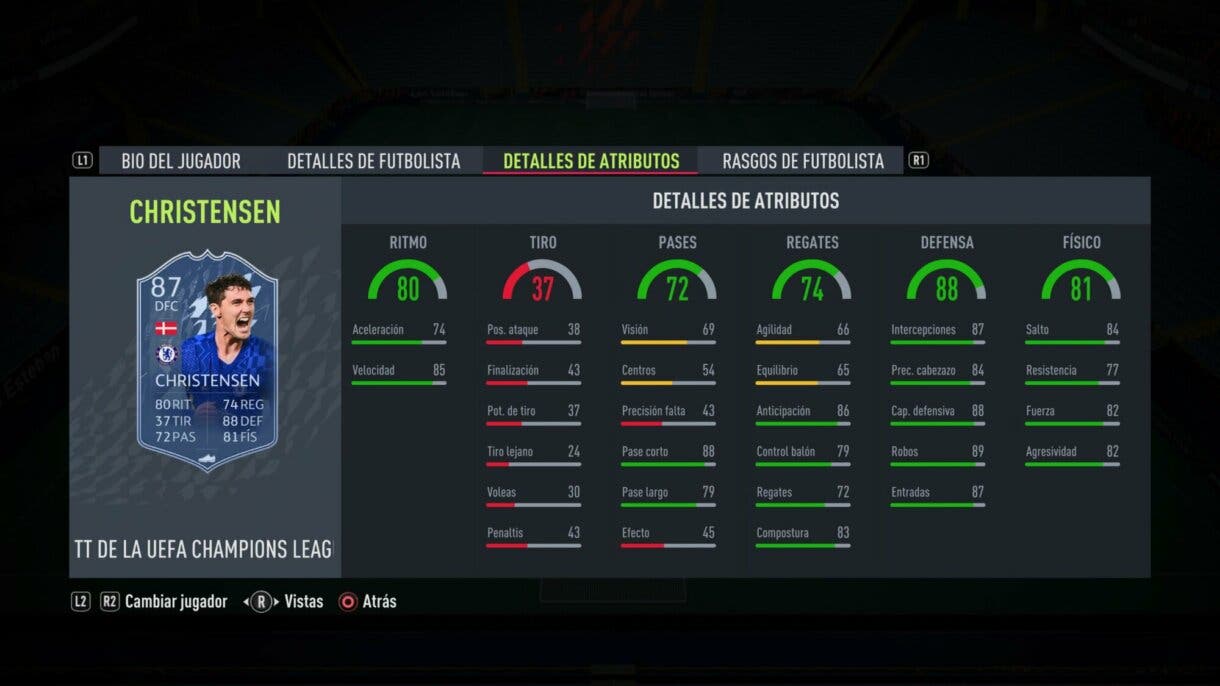 FIFA 22: ¡Oficial! Este es el TOTGS y cuenta con cartas muy interesantes (Team of the Group Stage) Ultimate Team stats in game Christensen